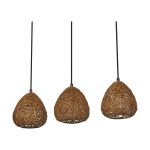 Ledvance Decor Papier Drop Papier/Stahl Pendelleuchte Beige | Geeignet für 3X E27