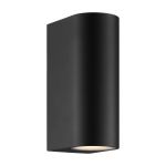 Nordlux Dion Wandleuchte Aluminium Schwarz Up & Down | Geeignet für 2x GU10