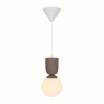 Nordlux Sadie Pendelleuchte Composite Braun | Geeignet für 1x E14