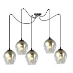 Emibig Pendelleuchte Level Stahl Schwarz | Geeignet für 5x E27 - Max 15W