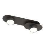 Emibig Deckenleuchte Stilo Stahl Schwarz | Geeignet für 2x GX53 - Max 12W