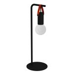 Eglo Tischlampe Apricale Schwarz, Braun | Geeignet für 1x E27