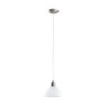 Eglo Pendelleuchte Brenda Stahl Satin-Nickel | Geeignet für E27