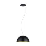 Eglo Pendelleuchte Gaeta 1 Stahl Schwarz Gold | IP20 - Geeignet für 1x E27 