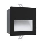 Eglo Wandleuchte Aracena Aluminium Schwarz 3W 500lm - 840 Kaltweiß