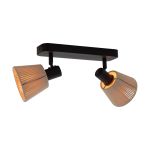 Eglo Deckenleuchte Seagard Stahl Schwarz | IP20 - Geeignet für 2x E14 
