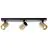 Brilliant Marty Deckenleuchte Aluminium Sandig Schwarz Gold 15W 1050lm - 830 Warmweiß | Inkl. 3x GU10