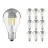 Mehrfachpackung 10x Osram CLASSIC LED E27 Birne Fadenlampe Klar 6.5W 650lm - 827 Extra Warmweiß | Ersatz Für 50W
