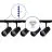 Bright Choice Komplettset 1-Phasen Rail 2 Meter Schwarz | incl. 5x Spot + GU10 2700K 3W Dimmbar + Abschlusskappe, Stromanschluss und I-Verbinder
