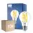 Mehrfachpackung 10x Philips Master LED E27 Birne Fadenlampe Klar 10.5W 1521lm - 922-927 Dim To Warm | Höchste Farbwiedergabe - Dimmbar - Ersatz Für 100W