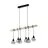 Eglo Pendelleuchte Townshend 5 Stahl Holz Schwarz | IP20 - Geeignet für 6x E27 