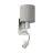 Eglo Wandleuchte Pasteri Stahl Satin-Nickel 40 | IP20 - Inkl. Spot und Exkl. 1x E27