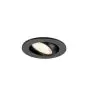 SLV New Tria 45 Spot Aluminium Schwarz Rund 4W 360lm 24D - 927 Extra Warmweiß | Ausschnitt 45mm -  Höchste Farbwiedergabe