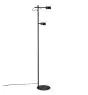 Nordlux Clyde Stehlampe Metall Schwarz 8W 350lm - 827 Extra Warmweiß | 3-Stufen Dimmbar
