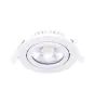 Noxion LED Schwenkbar Slim Spot Weiß Rund 6W 520lm 60D - 927 Extra Warmweiß | 85mm - IP54 - Dimmbar - Höchste Farbwiedergabe