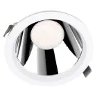 Ledvance LED Downlight Comfort Opal Aluminium 18W/15W/12W 2160lm/1800lm/1440lm 95D - 930-940 CCT | Ausschnitt 200mm - IP44 - Höchste Farbwiedergabe - Dali Dimmbar