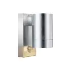 Nordlux Tin Wandleuchte Metall und Glas Grau | 76mm - IP54 - Geeignet für GU10 - Bewegungs- und Lichtsensor 