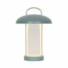 Nordlux Tischlampe Mirano Metall und Glas Grün 3W 150lm - 830 Warmweiß | 3-Stufen Dimmbar