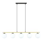 Emibig Pendelleuchte Allora Stahl Schwarz | Geeignet für 5x E14 - Max 10W