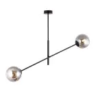 Emibig Pendelleuchte Linear Stahl Schwarz | Geeignet für 2x E14 - Max 10W