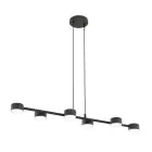 Emibig Pendelleuchte Megara Stahl Schwarz | Geeignet für 6x GX53 - Max 12W