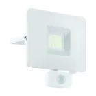 Eglo Wandleuchte Faedo 3 Aluminium Weiß 31W 3400lm - 850 Kaltweiß | IP44 - Bewegungssensor
