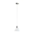 Eglo Pendelleuchte Brenda Stahl Satin-Nickel | Geeignet für E27